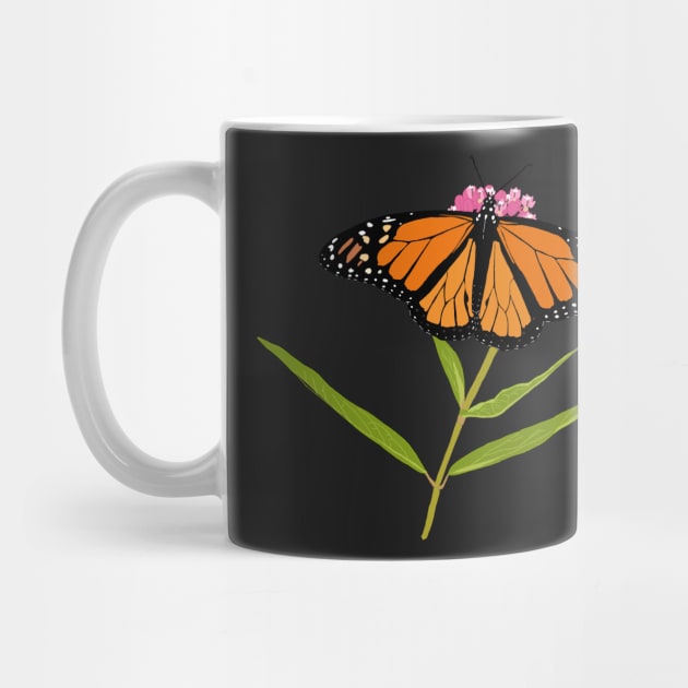 Monarch Butterfly on Milkweed by DandelionDays